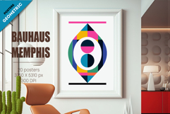 Abstract geometric Bauhaus, Memphis. 20 Posters. Product Image 5