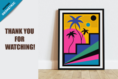 Abstract geometric Bauhaus, Memphis 02. 10 Posters. Product Image 6