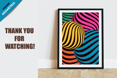 Abstract geometric Bauhaus, Memphis. 20 Posters. Product Image 6