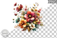 Flowers Sublimation - Clipart PNG Design Product Image 1