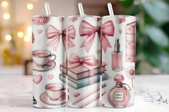 Bow &amp; books Tumbler Wrap | Sublimation | Tumblers Product Image 1