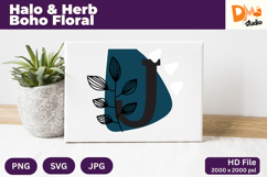 Halo &amp; Herb Boho Floral Monogram Product Image 1
