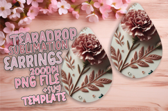 Dynamic Teardrop Design for Crafts , 3D Flower Product Image 1
