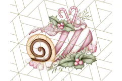 Christmas Sweet Shoppe Clipart PNG, Pastel Bakery Art Product Image 4