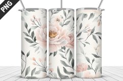 Flowers Tumbler Wrap | Sublimation Design | Tumbler PNG Product Image 1
