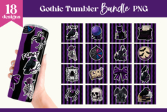 Gothic Tumbler Sublimation Bundle | Halloween 20 oz Wraps Product Image 1