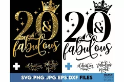Download this 20th and Fabulous SVG today. These 20th and Fabulous are compatible with Cricut, Glowforge and Silhouette Cutting Machines.