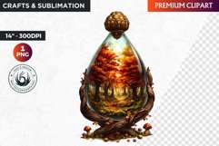Autumn Bottle Clipart, Autumn clipart, fall,Thanksgiving png Product Image 1