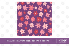 Retro Flowers Seamless Pattern Floral Png Sublimation Daisy Product Image 2