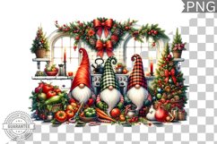 Christmas Gnome Sublimation - Clipart PNG Design Product Image 1