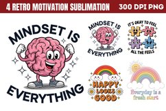 Retro Motivation Sublimation Bundle PNG Product Image 2