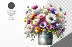 Flowers clipart, Wildflowers clipart, Spring clipart Product Image 1