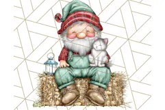 Farmer Gnome Clipart, Cute Farm Gnomes PNG Illustrations Product Image 4