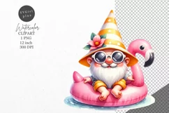 Summer clipart, Gnome clipart, Holiday clipart Product Image 1
