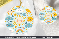 Pattern Stained Glass Ornament PNG ,Digital Download File Product Image 1