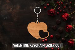 26 Valentine Keychain Laser Cut Bundle I Keychain Laser Cut Product Image 21