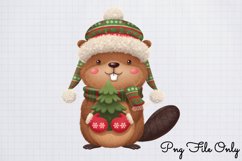 Woodland Christmas Watercolor Clipart PNG Product Image 1