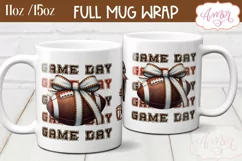 Game day mug wrap sublimation, American Football mug PNG Product Image 2