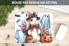 Watercolor Bunny Mouse pad Sublimation - Animal PNG Design Product Image 1