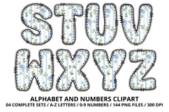 Blue Teddy Bear Alphabet PNG - Letters &amp; Numbers Clipart Product Image 4