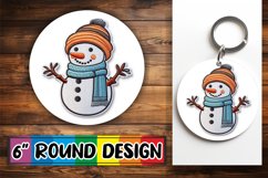 Festive Embroidered Design for Car Coaster Sublimation Product Image 1
