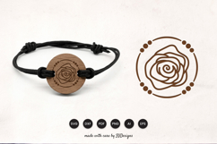 Floral Bracelet Laser Cut SVG Product Image 1