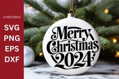 Christmas SVG, Merry Christmas, Christmas ornament Product Image 1
