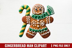 Gingerbread Man Clipart P3 Bundle PNG Product Image 21