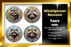 Raccoon Wind Spinner Sublimation - 04 Variation Product Image 1