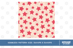 American 4th of July Patriotic Stars Seamless Pattern Bundle Product Image 9