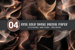 Rose Gold Smoke Digital Paper Product Image 1