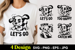 Lets Go Puppy Fun SVG PNG Product Image 1
