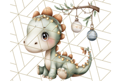 Christmas Dinosaur Party Png, Dino Clipart PNG Product Image 4