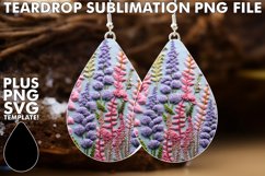 Sublimation Teardrop Earring Decorations Product Image 1