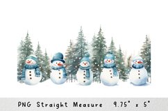 Christmas Snowman Libbey glass can, 16oz glass can wrap Product Image 2