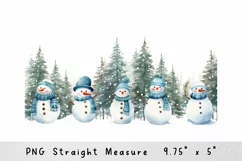Christmas Snowman Libbey glass can, 16oz glass can wrap Product Image 2