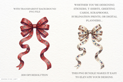 4th of July Ribbon Bow Clipart Product Image 2