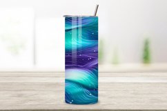 Purple Wave Elegance Tumbler Wrap | Sublimation PNG Product Image 2