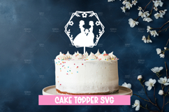 Wedding cake topper, Paper Cut, Wedding SVG Product Image 1