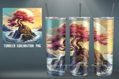 Rainbow Trees Tumbler | Sublimation 20 oz Skinny Tumbler Product Image 6