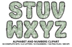 Teddy Bear Alphabet PNG - Letters &amp; Numbers Clipart 300 DPI Product Image 4