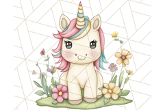 Fairy Tale Unicorn PNG Pastel Magic Clipart, Fantasy Rainbow Product Image 4
