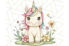 Fairy Tale Unicorn PNG Pastel Magic Clipart, Fantasy Rainbow Product Image 4
