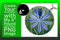 Cute Flamingo with Flowers Round Design PNG Product Image 1