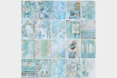 20 Blue Gold Grunge Vintage Romantic 8.5x11 Digital Papers Product Image 10