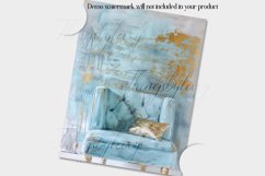 20 Blue Gold Grunge Vintage Romantic 8.5x11 Digital Papers Product Image 7