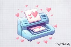 Coquette Valentine Sublimation Clipart PNG Product Image 1