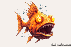 Summer Sea Animals Clipart Bundle PNG Product Image 7