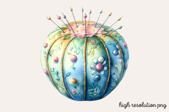 Vintage Antique Sewing Clipart PNG Product Image 1