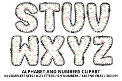 Bellerina Alphabet PNG Cute Ballet Letters Numbers 300 DPI Product Image 4